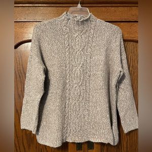 J. Jill Tan Cotton Blend Tunic Sweater